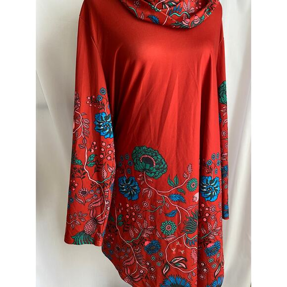 Women’s 2xl red tunic top extra large lily - Picture 2 of 11